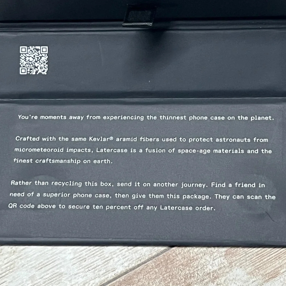 Latercase Pixel 9 Pro XL Midnight Black  Impossibly Thin‎ Phone Case Open Box